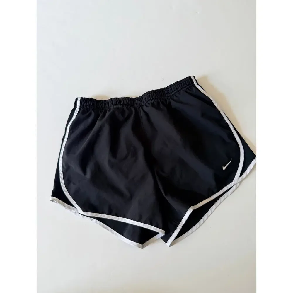 Nike Tempo Black Girls' Dri-FIT Running Shorts - L
